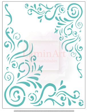 Stencil decorativo para Manualidades y decoración 21X27 TEXTURAS 360