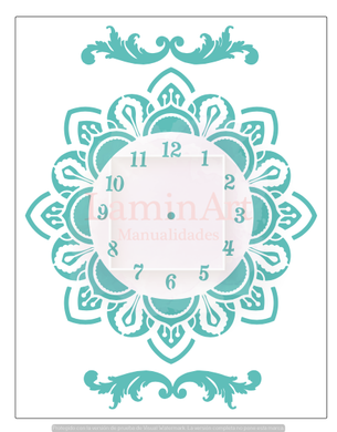 Stencil decorativo para Manualidades y decoración 21X27 MANDALA 366