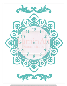 Stencil decorativo para Manualidades y decoración 21X27 MANDALA 366