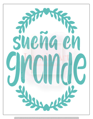 Stencil decorativo para Manualidades y decoración 21X27 FRASES 390