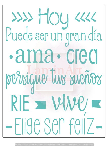 Stencil decorativo para Manualidades y decoración 21X27 FRASES 399