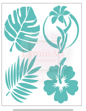 Stencil decorativo para Manualidades y decoración 21X27 FLORES 400