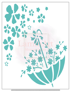 Stencil decorativo para Manualidades y decoración 21X27 FLORES 578