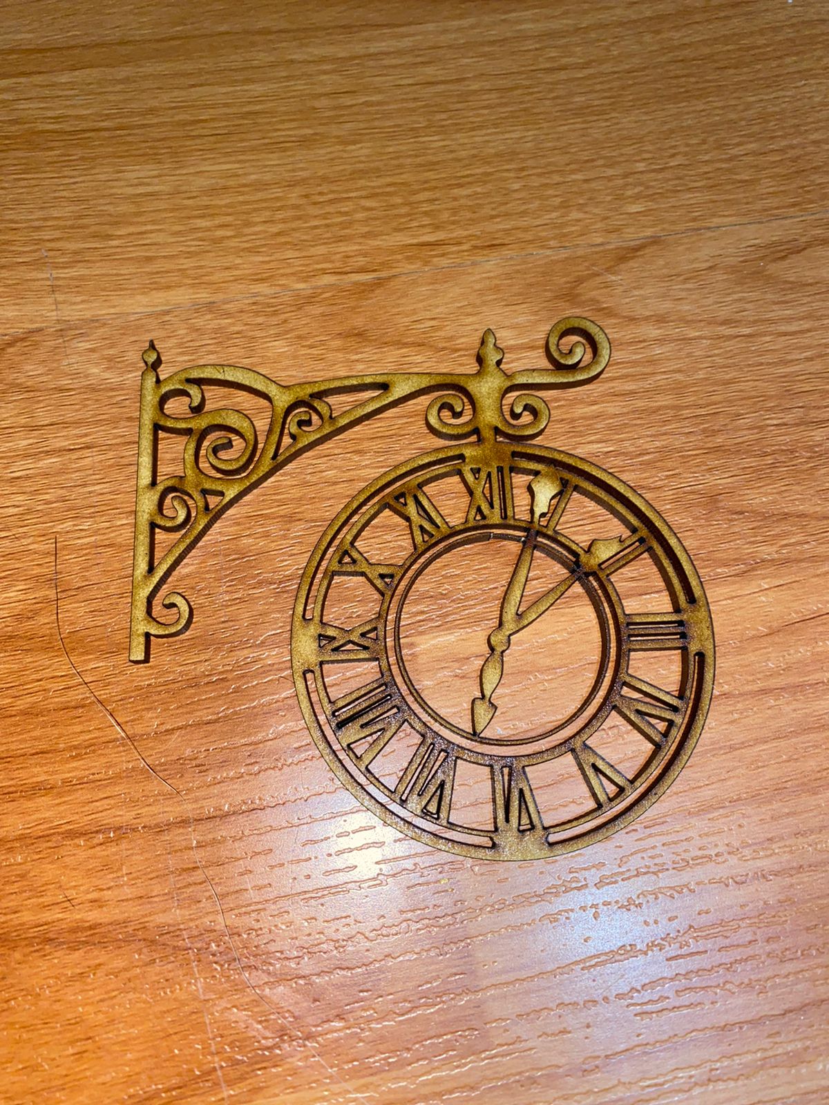 Reloj aplicación de MDF 024 PLASERVAR – LaminArt Manualidades