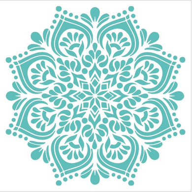 STENCIL JUMBO 80X80 CORTE INTERNO 75X75 MANDALA 012