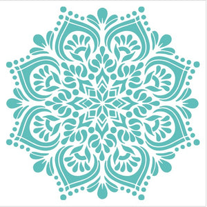 STENCIL JUMBO 80X80 CORTE INTERNO 75X75 MANDALA 012