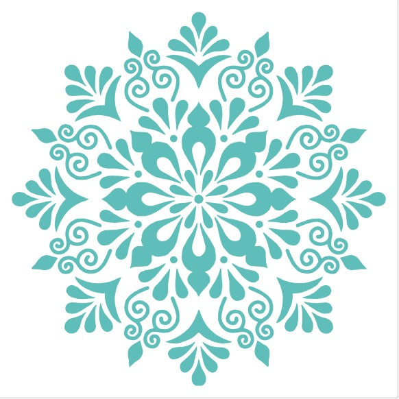 STENCIL JUMBO 80X80 CORTE INTERNO 75X75 MANDALA 011