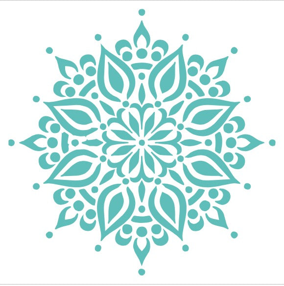 STENCIL JUMBO 80X80 CORTE INTERNO 75X75 MANDALA 010