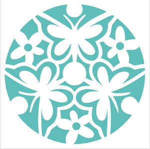 STENCIL JUMBO 80X80 CORTE INTERNO 75X75 MANDALAS 003